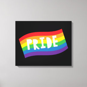 Pride Rainbow Flag Leinwanddruck