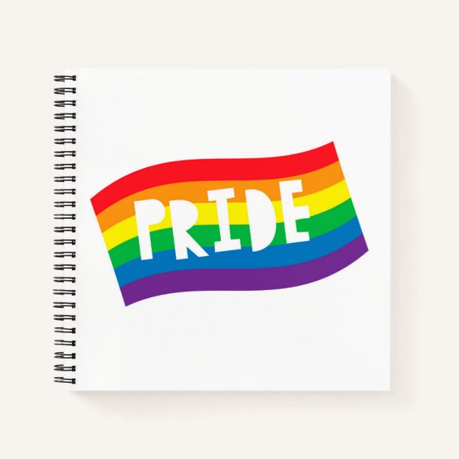 Pride Rainbow Flag Notizbuch (Vorderseite)
