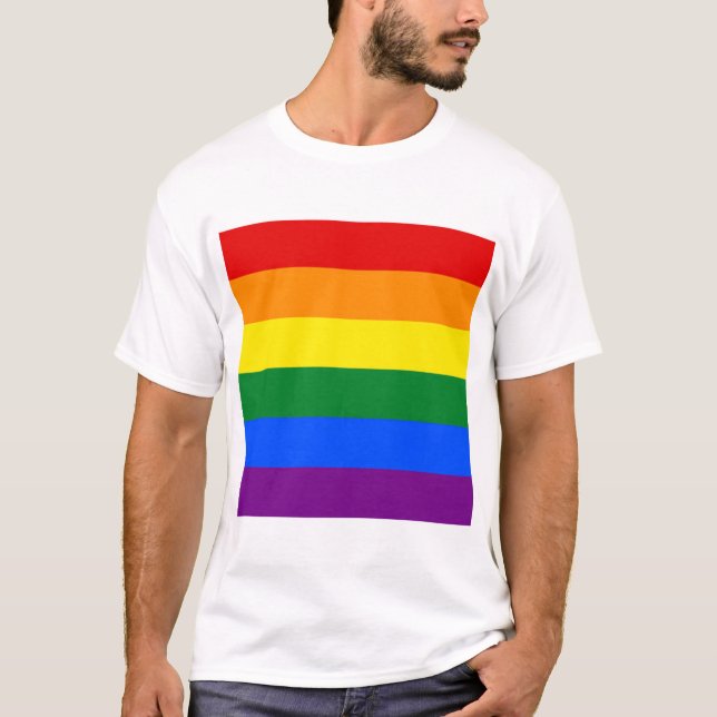 Pride Rainbow Flag T-Shirt (Vorderseite)