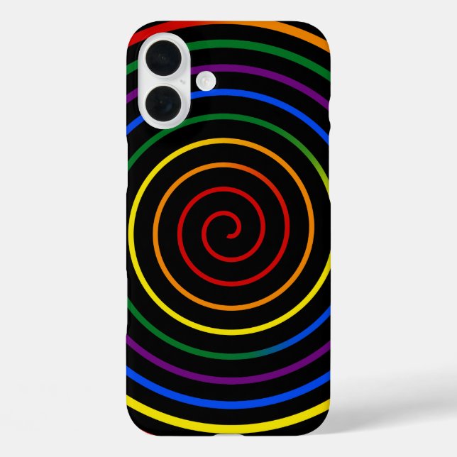Pride Rainbow Hypnotized V2 Case-Mate iPhone Hülle (Rückseite)