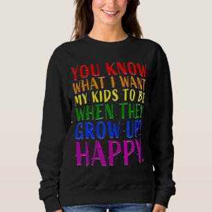 Pride Rainbow Lgbt Awareness Partys Mama Vater Gay Sweatshirt