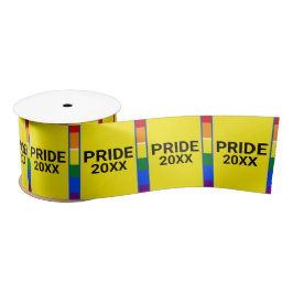 Pride Rainbow LGBT LGBTQ Template Satinband