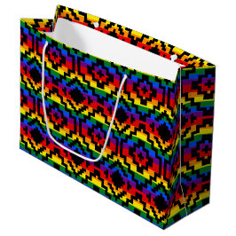Pride Rainbow LGBTQ Geometrisch Große Geschenktüte