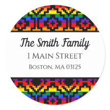 Pride Rainbow LGBTQ Geometrische Rücksendeadresse