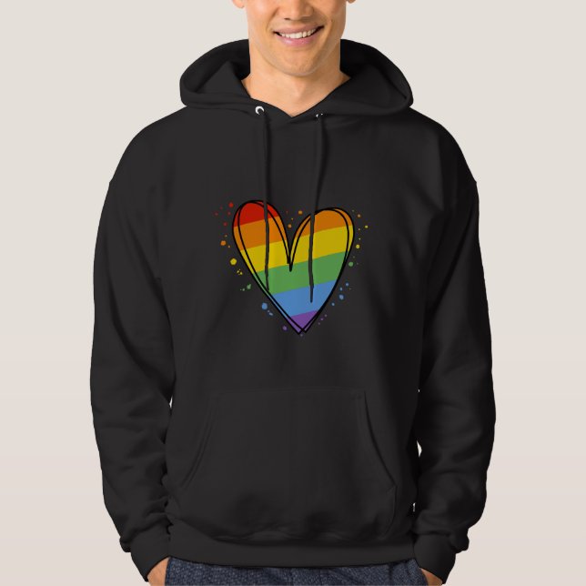 Pride Rainbow LGBTQ Hoodie (Vorderseite)