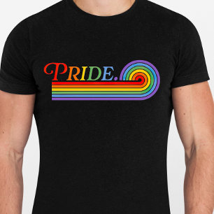 Pride Rainbow LGBTQ Men's Basic Dunkel T-Shirt