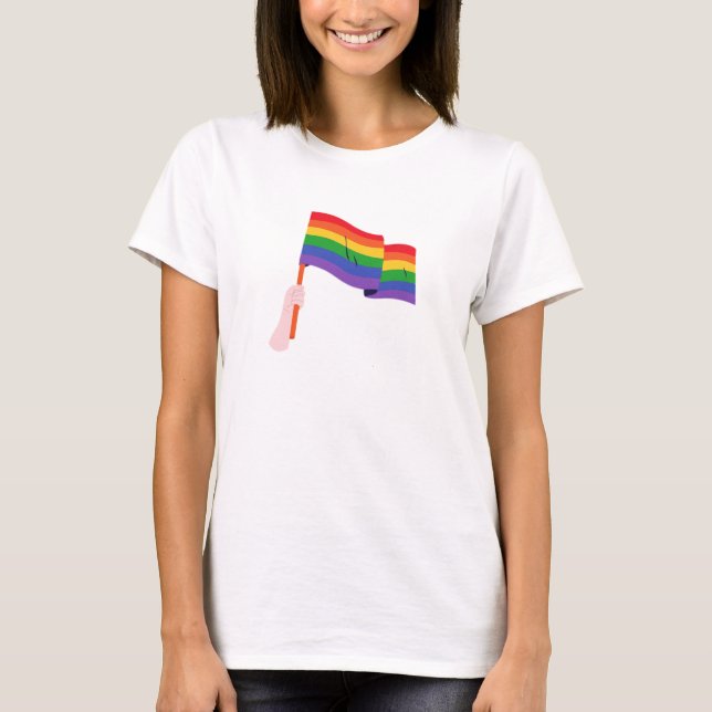 Pride Rainbow LGBTQ T-Shirt (Vorderseite)
