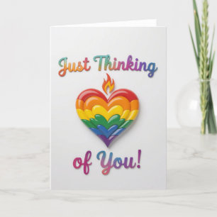 Pride Rainbow Liebe, LGBTQIA Feiertagskarte