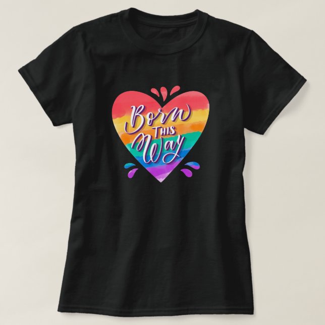 Pride Rainbow Liebe T - Shirt (Design vorne)