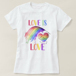 Pride Rainbow Liebe T - Shirt