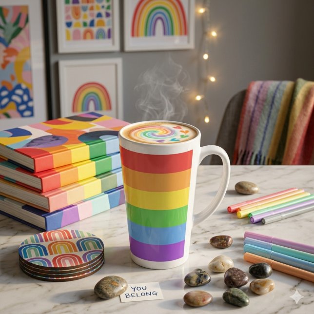 Pride Rainbow Milchtasse (Von Creator hochgeladen)