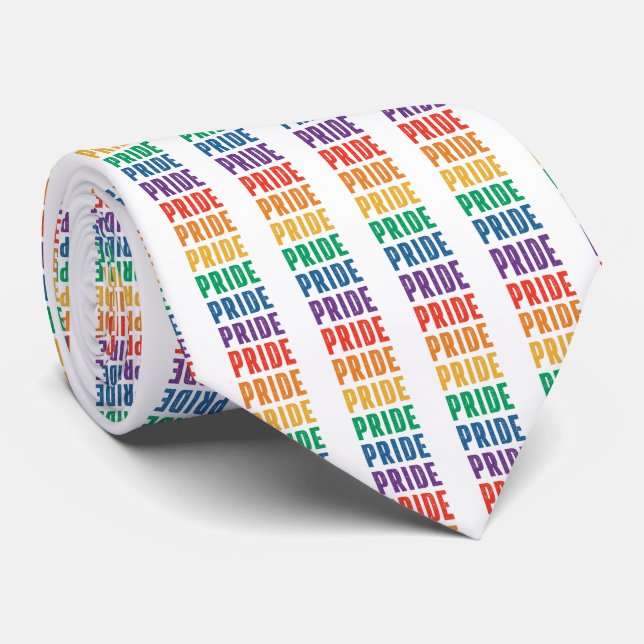 Pride Rainbow Neck Tie Krawatte (Gerollt)
