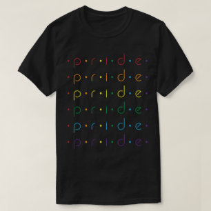 Pride Rainbow Pattern Dots Gay LGBT Quee Allianz T-Shirt