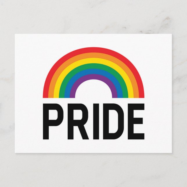 Pride Rainbow Postkarte (Vorderseite)