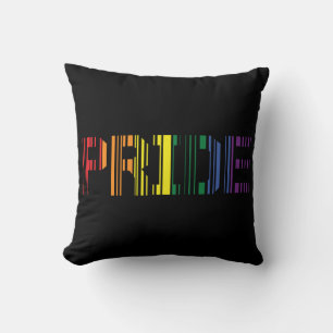 Pride Rainbow Scan Typografie Kissen