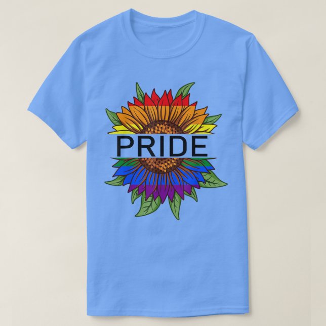 Pride Rainbow Sonnenblume Flag Pride LGBT Pride Mo T-Shirt (Design vorne)