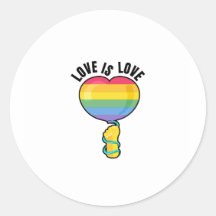 Pride Regenbogenaufkleber (rund)