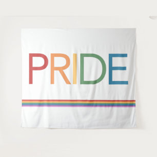PRIDE Regenbogenweißer Teppich Wandteppich
