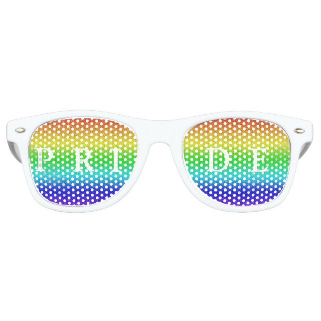 Pride Retro-Sonnenbrille Partybrille (Vorderseite)