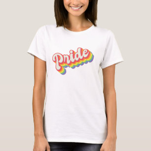 Pride Retro Typografy T - Shirt