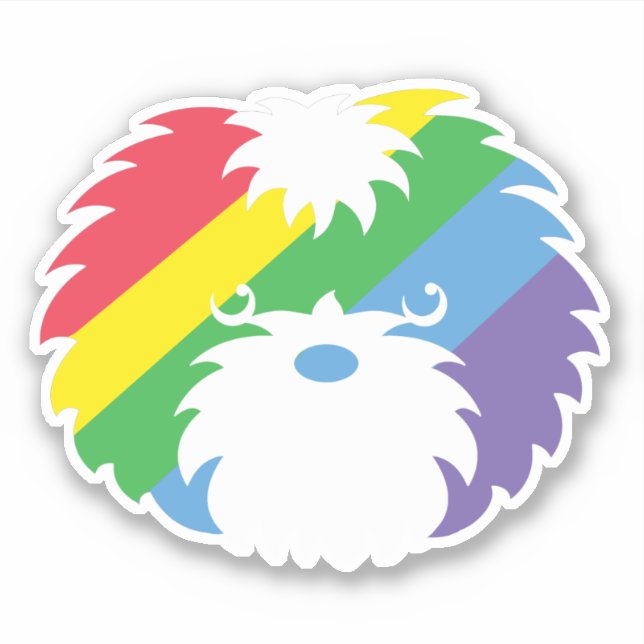Pride Sammy Dog Vinyl Sticker (Vorderseite)