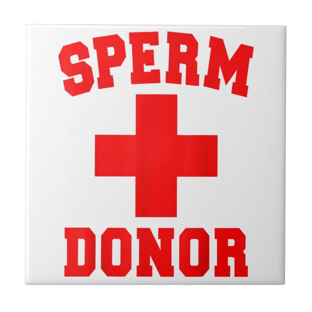 PRIDE SPERM DONOR DISPENSER FUNNY HALLOWEEN COSTUM FLIESE (Vorderseite)