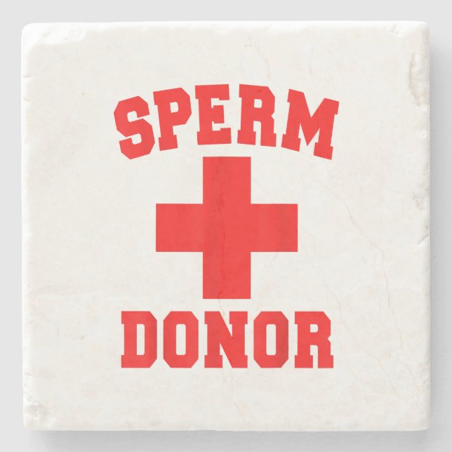 PRIDE SPERM DONOR DISPENSER FUNNY HALLOWEEN COSTUM STEINUNTERSETZER (Vorderseite)
