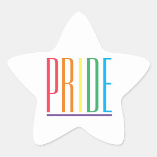 PRIDE-Star-Sticker Stern-Aufkleber