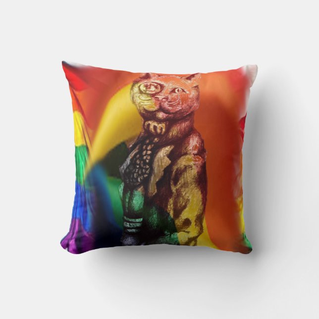  Pride Steampunk cat  Kissen (Vorderseite)