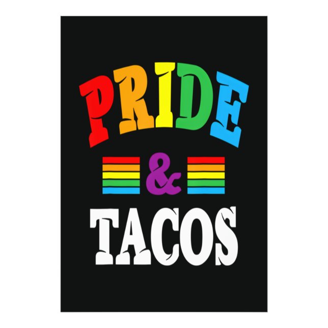 Pride Tacos Lgbt Fotodruck (Vorne)