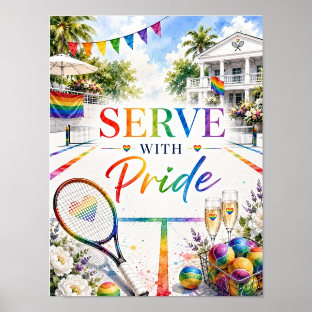 Pride Tennis  Poster (Vorne)