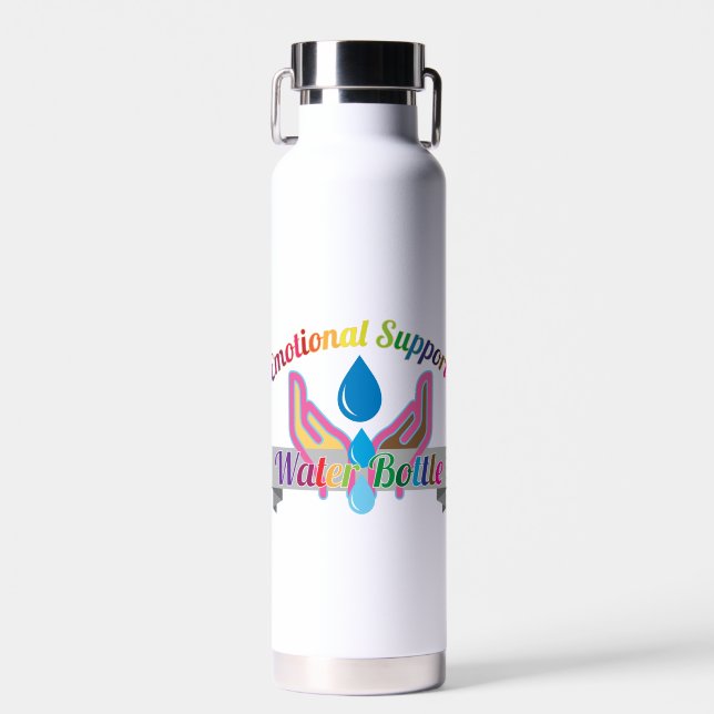 PRIDE Themed Emotional Support Water Flasche (22oz (Vorne)