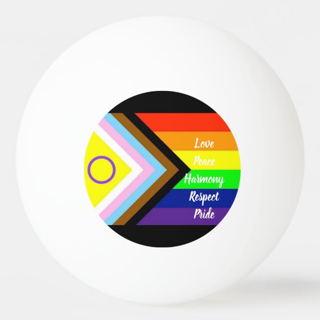Pride Tischtennisball (Vorderseite)