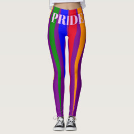 PRIDE typografie Gay Regenbogenstrahlen lila Leggings