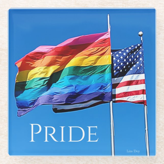 "Pride"-Untersetzer Glasuntersetzer (Vorderseite)