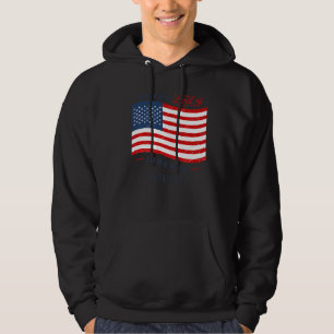 Pride US Flag USA 4. Juli Patriotische Amerikaneri Hoodie