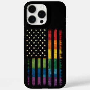 Pride USA Amerika abgenutzte Regenbogenflagge LGBT iPhone 16 Pro Max Hülle
