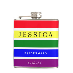Pride Wedding Bridesmaid Hip Flask Benutzerdefin Flachmann