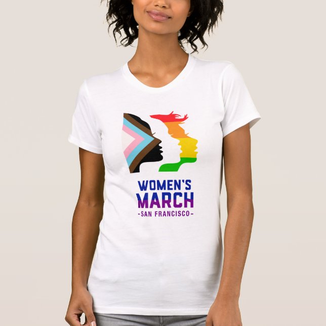 Pride Women's März San Francisco T-Shirt (Vorderseite)