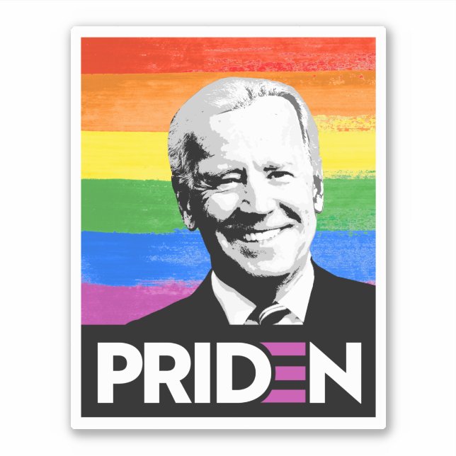 PRIDEN JOE BIDEN AUFKLEBER (Vorderseite)