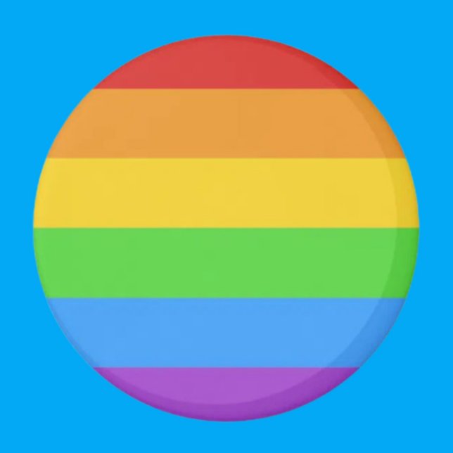 PridePulse: Regenbogen-Stolz-Button Magnet (Von Creator hochgeladen)