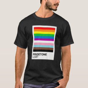 Pridetone Colors Gay Liebe LGBTQ+ Niedliche Ästhet T-Shirt