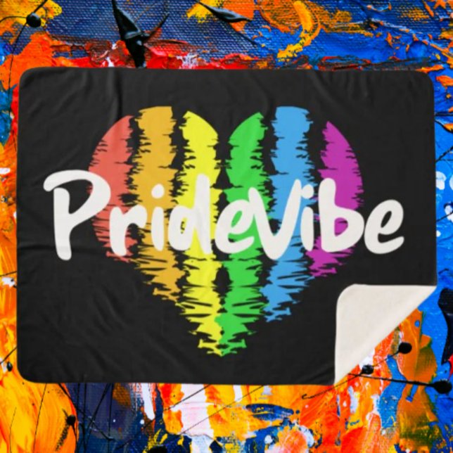 PrideVibe: sich selbst in Regenbogenherz wackeln Sherpadecke (Von Creator hochgeladen)