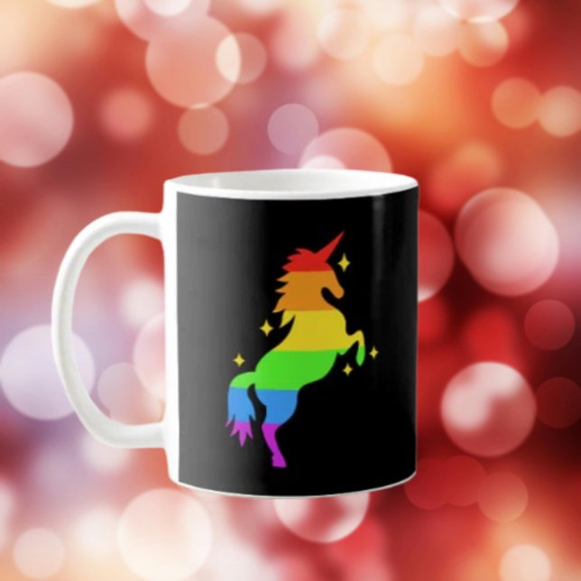 PrideVibe Unicorn Regenbogen Kaffeetasse (Von Creator hochgeladen)