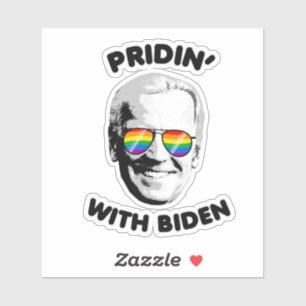 PRIDIN' WITH BIDEN AUFKLEBER