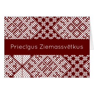 Priecigus Ziemassvetkus Traditionelles lettisches