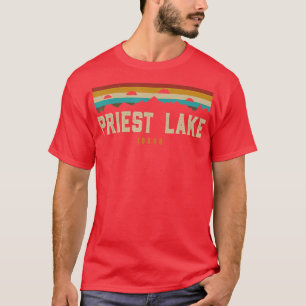 Priest Lake Vintag Mountain Wandern Camping Idaho T-Shirt