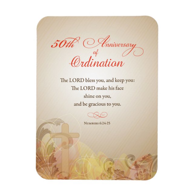 Priester, 50. Jahrestag der Segnung Magnet (Vertikal)