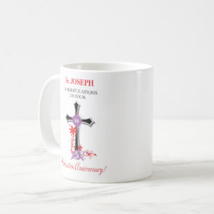 Priester 60. Ordination Jubiläum Schwarzes Kreuz Kaffeetasse