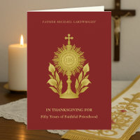 Priester des Goldenen Monstrance 50 Jahre Jubiläum